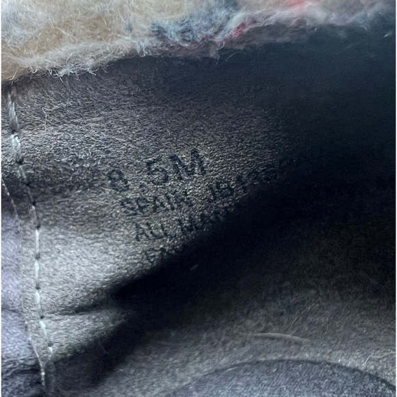 JBU Brown Black Side Zipper Faux Fur Ankle Booties Size 8.5 Women's - Picture 4 of 9